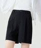 哥弟（GIRDEAR）女裝2025夏裝新款簡(jiǎn)約休閑西裝短褲女1100539 黑色 XL (5碼) 曬單實(shí)拍圖