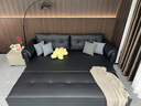 山大王真皮沙發(fā)床一體兩用2025黑色折疊多功能客廳1.5小戶型坐臥沙發(fā)床 外徑2.1米可儲物 加厚1.8MM納帕真皮：海綿+椰棕 曬單實(shí)拍圖