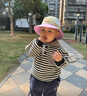英氏嬰兒帽子春夏季男童帽子男寶寶漁夫帽休閑百搭遮陽帽 曬單實(shí)拍圖