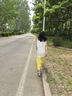 ELLE KIDS童裝 法式棉布印花中長半裙女童夏季新款度假大裙擺裙子 黃色 165 （M） 曬單實(shí)拍圖