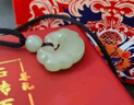 石傳百世和田玉吊墜平安如意鎖男女寶寶兒童玉石玉墜項(xiàng)鏈掛件玉佩生日禮物 曬單實(shí)拍圖
