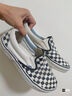 VANS范斯官方 Slip-On黑白棋盤格一腳蹬職業(yè)滑板鞋低幫 黑色  42 曬單實拍圖