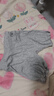 貝瑞加（Babyprints）女童打底褲夏季兒童內(nèi)褲防走光安全褲二合一寶寶平角褲 灰黑140 曬單實(shí)拍圖