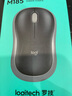 羅技（Logitech）M187P（M185M186造型）無線鼠標 辦公鼠標筆記本電腦鼠標家用含2.4G接收器即插即用  黑色 曬單實拍圖