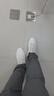 THOM WILLS真皮小白鞋男士夏季休閑板鞋商務(wù)透氣百搭正裝鞋真皮牛皮男鞋舒適 白色G014-1 43 /8.5碼 曬單實拍圖