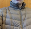 鴨鴨（YAYA）反季輕薄羽絨服男短款秋冬新款男士立領(lǐng)保暖防寒潮薄款外套KX 黑色 3XL 190 曬單實拍圖
