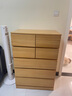 魯菏宜木斗柜實(shí)木五斗柜臥室床頭抽屜柜現代家用收納儲物柜客廳置物斗廚 【平板款】原木色 高七斗 曬單實(shí)拍圖