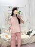 莫代爾睡衣女款2025新款夏季純棉夏天短袖七分褲夏款粉格家居服套裝 主圖款DM:88004粉色A字母_純棉套 M 【柔軟親膚，舒適純棉】 曬單實(shí)拍圖
