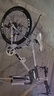 ICOLOUR變速死飛山地自行車男彎把單車公路車賽車實心胎雙碟剎成人女中學 減震-白黑白24速60刀 曬單實拍圖
