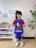 G.DUCKKIDS聯(lián)名奧特曼衣服男童夏裝套裝新款兒童籃球服夏季帥氣棉質(zhì)學(xué)生服裝 藍(lán)色 2431可拆卸披風(fēng) 120 建議身高110-120cm年齡6-7 曬單實(shí)拍圖