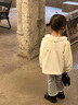 班喜迪女童褲子春秋款2025新款洋氣休閑長(zhǎng)褲寶寶衛(wèi)褲小童秋裝兒童喇叭褲 灰色 90 cm 曬單實(shí)拍圖