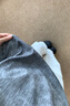 杜小閑扎染肌理感冰絲短袖t恤男夏季薄款設計感V領(lǐng)休閑美式速干半袖體恤 灰色 XL [推薦120-140斤] 曬單實(shí)拍圖