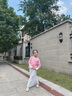 MQDMINI童裝女童長(zhǎng)袖T恤5A抗菌兒童t恤甜美百搭打底上衣 愛(ài)心狗 曬單實(shí)拍圖