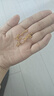 中國(guó)黃金（CHINA GOLD）黃金吊墜女士足金玫瑰花項(xiàng)鏈?zhǔn)罪椘呦η槿斯?jié)生日禮物送女友媽媽 京速達(dá)*玫瑰花吊墜 約0.3g【贈(zèng)銀鏈】 曬單實(shí)拍圖