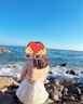九寸陽(yáng)光掛脖吊帶連衣裙女夏法式露背純欲甜美氣質(zhì)海邊度假長(zhǎng)裙高級(jí)感白色 杏色 M 曬單實(shí)拍圖