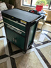 綠林（GREENER）汽修工具車(chē)移動(dòng)工具箱多功能手推抽屜式車(chē)間工具柜維修零件收納 Y-02雙抽屜綠黑-加厚43KG 曬單實(shí)拍圖