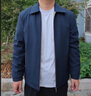 PIERRE CARDIN夾克男士秋冬新款商務寬松休閑中老年夾克衫外套簡約翻領(lǐng)上衣男裝 藏青色 XL 【推薦體重135-150斤】 曬單實拍圖