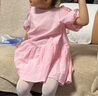 馬·拉?。∕.Latin）/童裝兒童連衣裙夏新款女小童可拆卸蝴蝶翅膀連衣裙 花瓣粉 110cm 曬單實(shí)拍圖
