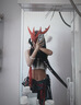 搭啵兔永恩cos服套裝女永恩cosplay服裝英雄聯(lián)盟cos服全套男女套裝全套 S 紅色臉面具 曬單實拍圖