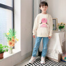 真維斯女童套裝2025春秋季兒童柔軟衛衣刺繡直筒牛仔褲女孩秋天休閑童裝 【直筒愛(ài)心刺繡牛仔褲】15 130 【推薦45-56斤】 曬單實(shí)拍圖