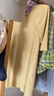 Aengbay昂貝莫代爾嬰兒睡衣夏季家居服寶寶連體衣睡袍新生兒衣服薄款 黃色 90cm 曬單實拍圖