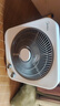 美的（Midea）電風(fēng)扇鴻運轉葉頁(yè)臺式風(fēng)扇輕音低噪轉葉風(fēng)扇臺式傾倒斷電定時(shí)灰白色轉頁(yè)扇（線(xiàn)下同款）KYT30-21MA 12寸 KYT30-21MA 曬單實(shí)拍圖