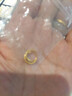 賽菲爾復(fù)購補(bǔ)貼黃金耳環(huán)女5G足金光面素圈方形耳圈耳飾送女友 約0.8克 曬單實拍圖