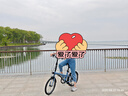迪卡儂（DECATHLON）折疊車Fold500折疊自行車20寸變速通勤便攜學生輕折疊車 升級款 Fold500 藍色 舒適坐墊+ 20英寸 曬單實拍圖