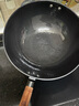 王源吉炒鍋老式鑄鐵鍋無涂層炒菜鍋不粘龜紋鍋生鐵鍋34cm天凈沙 曬單實(shí)拍圖
