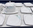 康琴（KANGQIN） 浪漫遇見餐具輕奢碗碟套裝ins風(fēng)陶瓷面碗湯碗高顏值喬遷禮品餐具 浪漫遇見60件套配湯煲 曬單實拍圖