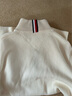 TOMMY HILFIGER【半拉鏈小高領(lǐng)】25新款秋冬男純棉平紋立領(lǐng)商務(wù)休閑針織衫 【休閑合身版】米白色AEF XS （推薦：120斤以下） 曬單實拍圖