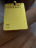 第一福福字無(wú)事牌黃金項鏈古法吊墜護身符掛墜可刻字紀念金條生日禮物 總重30.1g【帶金珠編黑繩】 曬單實(shí)拍圖