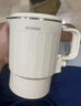 皆米（GUESMI）折疊燒水壺便攜式旅行電熱水壺出差電熱水杯煮水壺電煮鍋316不銹鋼小型一人家用宿舍迷你燒水神器 0.8L 奶白色【316不銹鋼】 曬單實拍圖