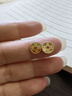行金銀中足金999五帝幣手鏈轉(zhuǎn)運(yùn)珠金錢幣DIY編繩手串手繩 生日禮物 康熙通寶（克重多退少補(bǔ)） 約0.5g 曬單實(shí)拍圖