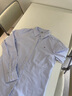 TOMMY HILFIGER【挺括牛津紡】女裝商務(wù)休閑易打理純色條紋長(zhǎng)袖襯衫外套 【條紋牛津紡】藍(lán)白條紋C31 XS 曬單實(shí)拍圖