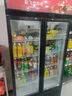 新飛（frestec）展示柜冷藏保鮮柜酒水飲料冰柜雙開(kāi)門冷藏柜酒店冷藏保鮮柜超市直冷玻璃門風(fēng)冷無(wú)霜冰箱立式冷柜 小雙門黑紅588L【循環(huán)風(fēng)減霜】1米 曬單實(shí)拍圖