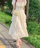 湄綏法式溫柔風(fēng)小個(gè)子白色感仙女連衣裙女夏季2025新款超仙公主裙衣服 白色 M 【85-99斤】 曬單實(shí)拍圖