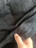 無印良品（MUJI）女式 漢麻水洗襯衫領(lǐng)長袖襯衫女士襯衣外套外衣 25年夏季女裝上衣 黑色 L （165/88A） 曬單實拍圖