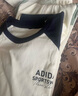 adidas休閑寬松撞色純棉圓領(lǐng)長(cháng)袖T恤男女秋季阿迪達斯輕運動(dòng) 漢玉白/傳奇墨水藍     M 曬單實(shí)拍圖