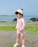 G.DUCKKIDS童裝女童套裝夏季2024新款中大童女孩夏裝扎染純棉短袖T恤半身裙 粉色（帶安全褲） 140 建議身高130-140cm年齡9-10歲 曬單實(shí)拍圖