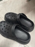 XGGC泡芙洞洞鞋女夏季網(wǎng)紅少女心學(xué)生沙灘包頭外穿涼拖鞋 黑色 37-38 曬單實(shí)拍圖