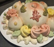 御茶膳房造型面點壽桃花饃1.25kg饅頭點心花餑餑禮盒送禮禮品生日蛋糕禮物 曬單實拍圖