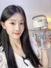 Next Kiss英國(guó)聯(lián)名新款便攜茶隔水杯女高顏值隨手杯大肚吸管杯咖啡杯子 提手吸管杯白+花茶倉 600ml 曬單實(shí)拍圖