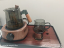正揚玻璃茶具套裝泡茶壺家用電陶爐煮茶整套茶水分離功夫茶杯辦公燒水 煙雅心胡方悅+6防燙+公杯+長胡黑 曬單實拍圖