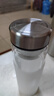 LNGA LANDGRE德國(guó)進(jìn)口品質(zhì)摔不爛鋼化玻璃杯500ml耐摔高溫硼硅雙層玻璃杯保護(hù) 加厚款鋼本色ML  350ml 曬單實(shí)拍圖