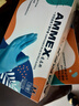 愛馬斯（AMMEX） 一次性手套丁腈手套中碼100只防護(hù)橡膠廚房家務(wù)清潔洗碗餐飲手套 曬單實拍圖