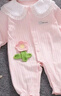 迪士尼（Disney）2025新款春秋嬰兒衣服公主哈衣爬服連體衣夏夏新生兒一歲女寶寶 粉色連體哈衣 90cm 90 曬單實(shí)拍圖