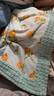 ibaby/英倫寶貝兒童豆豆毯嬰兒豆豆被子幼兒園大童被子 睡毯80*100cm/橙意滿滿 曬單實(shí)拍圖