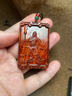 小木緣生 紅木印度小葉紫檀脖子掛件46牌吊墜文玩把玩物件男女隨身 關(guān)公 曬單實(shí)拍圖