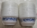 美麗雅 一次性小碗360ml*20只 青花塑料餐盒食品級(jí)湯圓米飯冰粉碗不帶蓋 曬單實(shí)拍圖